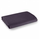Drap plat 1 place et 2 places 100% coton / 57 fils / cm - prune - 180 x 290 cm pour lit 1 place