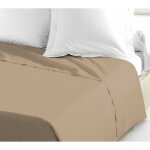 Home linge passion - drap plat coton 57 fils beige 240 x 300 cm Home linge passion - drap plat coton 57 fils beige 240 x 300 cm