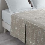 Drap plat en coton 'aristide' 240x300cm naturel