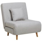 Drawer - fauteuil convertible lit 1 place - gris clair - adron Drawer - fauteuil convertible lit 1 place - gris clair - adron