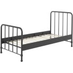 Drawer - lit enfant en métal 90x200cm - noir - atticora Drawer - lit enfant en métal 90x200cm - noir - atticora