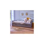 Ebuy24 - lit banquette avec tiroir 90x200 cm en pin gris fonc - chambery