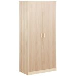 Dressing. armoire. 2 portes avec penderie et rangements linear. panneaux stratifis et pied en bois de ...