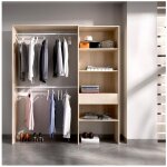 Befara ? dressing ouvert avec tiroir et 3 �tag�res ? dimensions ajustables 160 - 110 x 40 x 187 cm ? ...