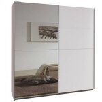 Dressing portes coulissantes clapton 179 cm blanc / miroir