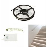 Ruban led avec dtecteur de mouvement infrarouge usb 1m batterie blanc te - b0454