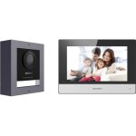 Kit interphone vido ip numrique poe - cran tactile 7  - ds - kis602(b) / europe - hikvision