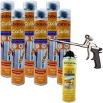 Lot de 6 colles de montage polyur�thane + 1 pistolet + 1 nettoyant mousse - mousse polyur�thane faiblement ...