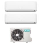 Hisense - dual split r�versible air conditioner hi - comfort 12 + 12 series with 3amw72u4rfa r - 32 wi ...