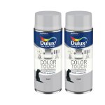 Dulux valentine - lot de 2 - peinture aérosol color touch multi - supports - effet chromé argent 400 ... Dulux valentine - lot de 2 - peinture aérosol color touch multi - supports - effet chromé argent 400 ...