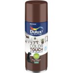 Dulux valentine - peinture a�rosol color touch - satin brun chataigne 400 ml