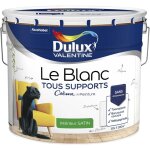 Dulux valentine - peinture le blanc tous supports cr�me de peinture satin blanc 10 l