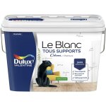 Dulux valentine - peinture le blanc tous supports cr�me de peinture satin blanc 5 l