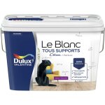 Dulux valentine - peinture le blanc tous supports cr�me de peinture velours blanc 5 l
