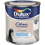 Dulux valentine - peinture crme de couleur mat lin intense 0, 5 l