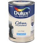 Dulux valentine - peinture cr�me de couleur mat lin clair 1, 25 l