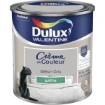 Dulux valentine - peinture crme de couleur satin bton gris 0, 5 l
