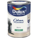 Dulux valentine - peinture crme de couleur satin blanc 1, 25 l