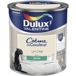 Dulux valentine - peinture crme de couleur satin lin clair 0, 5 l