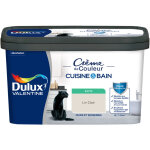 Dulux valentine - peinture int�rieure cr�me de couleur cuisine et salle de bain - satin lin clair 2 l ...