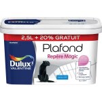Dulux valentine - peinture plafond magic mat blanc 2, 5 l + 20%