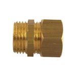 Raccord laiton bicone union mle droit 15x21 - 12