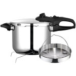 Fagor - duo 6 autocuiseur 6 litres, induction, acier inoxydable 18 / 10, 2 niveaux de pression argent ... Fagor - duo 6 autocuiseur 6 litres, induction, acier inoxydable 18 / 10, 2 niveaux de pression argent ...