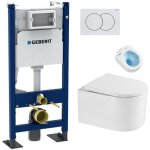 Bâti - support geberit + wc sans bride swiss aqua technologies + abattant softclose + pieds autoportants ... Bâti - support geberit + wc sans bride swiss aqua technologies + abattant softclose + pieds autoportants ...