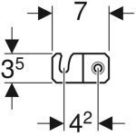 Duofix - jeu de fixations murales pour montage individuel, pour b�ti - support duofix pour wc suspendu ...