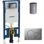 Duofix pack b�ti - support extra - plat 114 cm up720, gain de place + plaque sigma01, chrome mat (111. ...