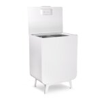Duplo meuble poubelle de recyclage en acier, poubelle de tri selectif, 2 seaux, poubelle design avec ... Duplo meuble poubelle de recyclage en acier, poubelle de tri selectif, 2 seaux, poubelle design avec ...