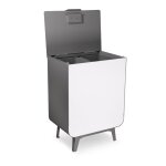 Duplo meuble poubelle de recyclage en acier, poubelle de tri selectif, 2 seaux, poubelle design avec ... Duplo meuble poubelle de recyclage en acier, poubelle de tri selectif, 2 seaux, poubelle design avec ...