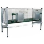 Dura 200111 clapier pour rongeur deux compartiments d'engraissement 28x51x42 / 80cm empilable Dura 200111 clapier pour rongeur deux compartiments d'engraissement 28x51x42 / 80cm empilable