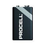 Duracell - pile alcaline procell e - bloc 9 v / 6lr61 - 10 pcs