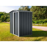 Duramax - abri de jardin métal - 1, 96m² - kit ancrage - anthracite Duramax - abri de jardin métal - 1, 96m² - kit ancrage - anthracite