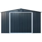 Duramax - abri de jardin collosus m�tal 9, 69 m2 anthracite 3, 21 x 3, 02 x 2, 10 m - duae1010pr