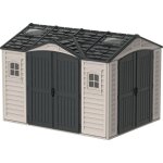 Duramax abri pvc dark grey apex 8, 05m² - kit fondation, 2 fenêtres, 2 puits de lumière - gris Duramax abri pvc dark grey apex 8, 05m² - kit fondation, 2 fenêtres, 2 puits de lumière - gris