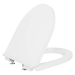 Duravit - abattant wc n°1 compact blanc, avec fermeture automatique, charnières en acier inoxydable Duravit - abattant wc n°1 compact blanc, avec fermeture automatique, charnières en acier inoxydable