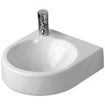 Duravit - architec - lave - mains sans trop - plein, 36x38 cm, blanc - lave - mains, avec trou � gauche ...