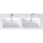 Duravit - me by starck furniture double lavabo, 2x1 trous de