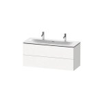 Duravit l - cube - meuble sous lavabo 550x1220x481 mm, 2 tiroirs, blanc mat lc630901818 Duravit l - cube - meuble sous lavabo 550x1220x481 mm, 2 tiroirs, blanc mat lc630901818