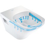 Duravit - durastyle - wc suspendu, rimless, blanc 2538090000