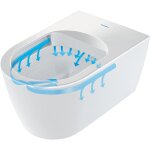 Duravit - wc suspendu compact sans bride me by starck avec abattant frein de chute