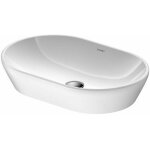 Duravit - vasque � poser d - neo lxhxp: 600 x 125 x 400 mm, sans trop - plein, sans trou robinet, blanc ...