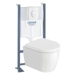 Pack wc suspendu sans bride compact duravit me by starck + bâti support grohe rapid sl projet + abattant ... Pack wc suspendu sans bride compact duravit me by starck + bâti support grohe rapid sl projet + abattant ...