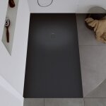 Duravit - receveur de douche fonte minrale 160x80x2, 5cm, bac  douche antidrapant, pente coulement ...