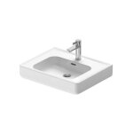 Duravit - soleil by starck - lavabo 600x480 mm, avec trop - plein, trou pour robinet, wondergliss, blanc ...