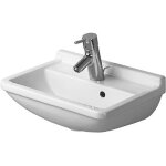 Duravit - starck 3 - lave - mains 45x32 cm, avec un trou pour robinetterie, avec wondergliss, blanc 0750450000 ...