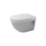 Duravit - starck 3 - wc suspendu, � fond plat, avec hygieneglaze, blanc alpin 2201092000