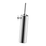 Duravit ? brosse wc avec support mural en laiton chrom� ? fixation invisible ? dimensions 80 x 435 x ...